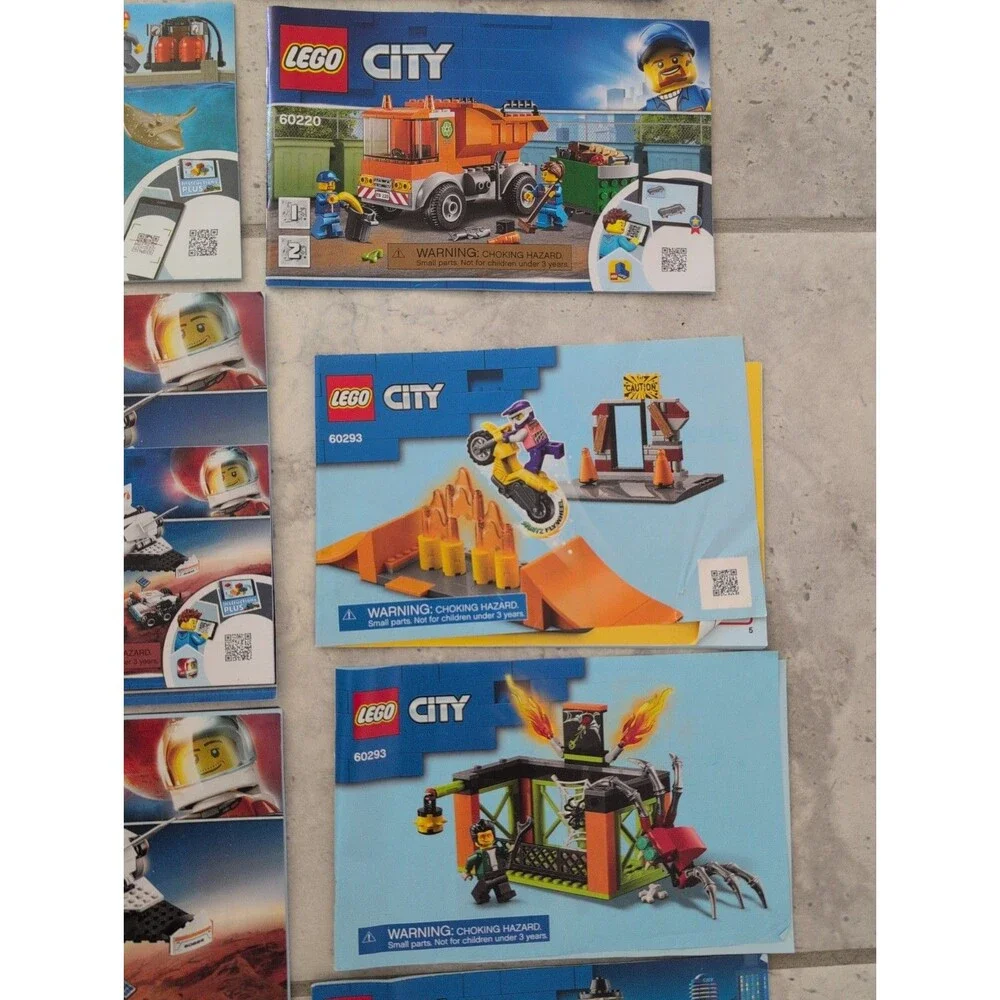 LEGO CITY Instruction Manuals: Lot of 24 Booklets (See Details for Item #s)